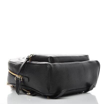 Gucci Pebbled Calfskin Soho Chain Backpack Black 4 of 11