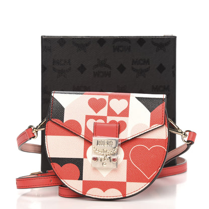 MCM Calfskin Cubic Valentine Crossbody Wallet Multicolor 10 of 10