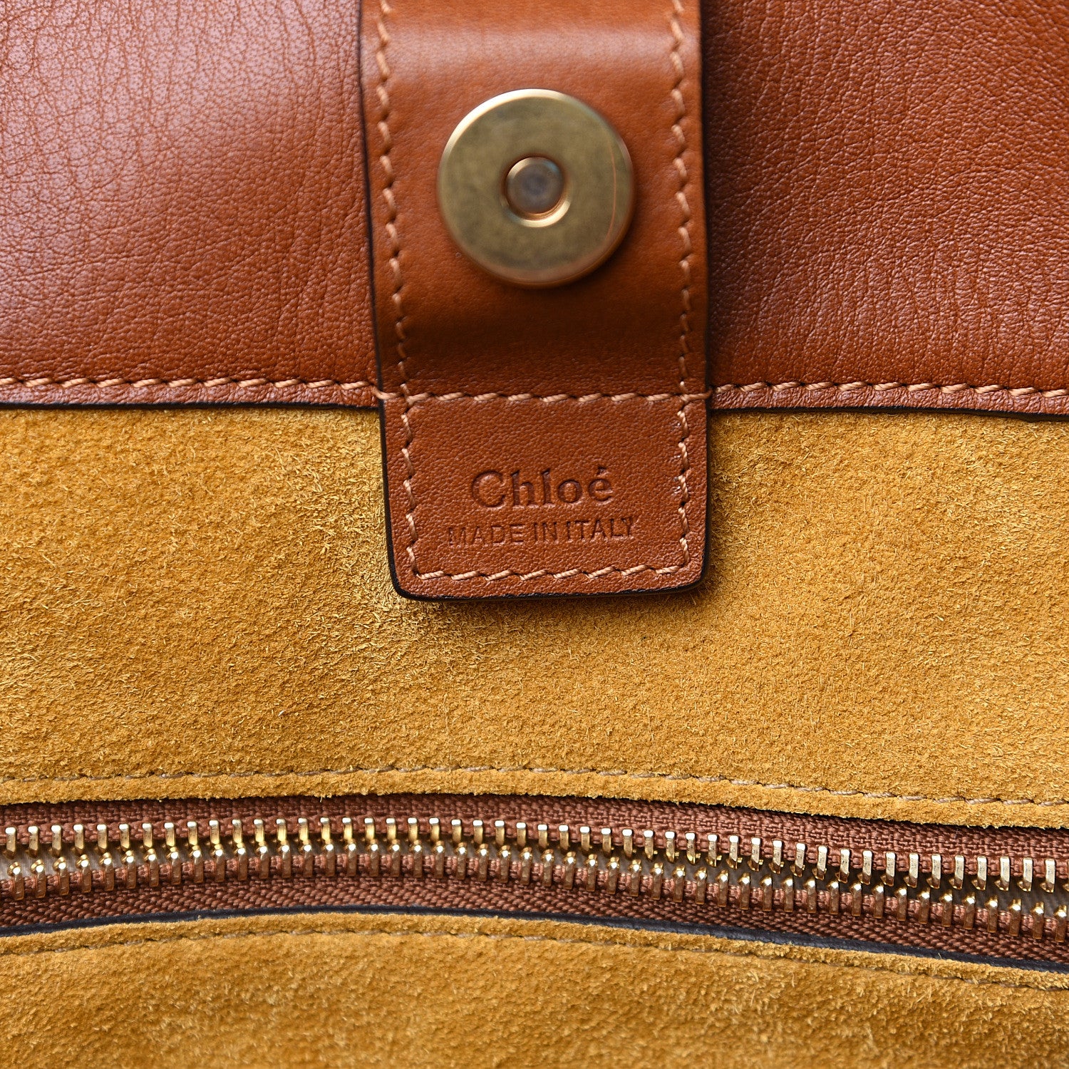 Chloe Smooth Calfskin Medium Milo Shopping Tote Caramel 5 of 10