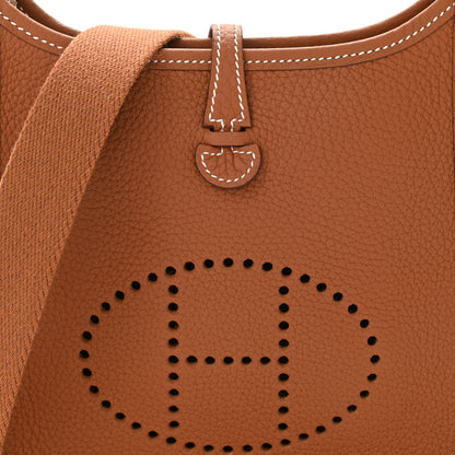 Hermes Taurillon Clemence Evelyne TPM Gold 8 of 11