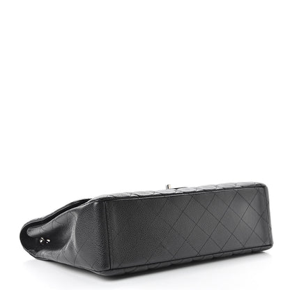 Chanel Caviar Quilted Maxi Single Flap Black 4 of 10
