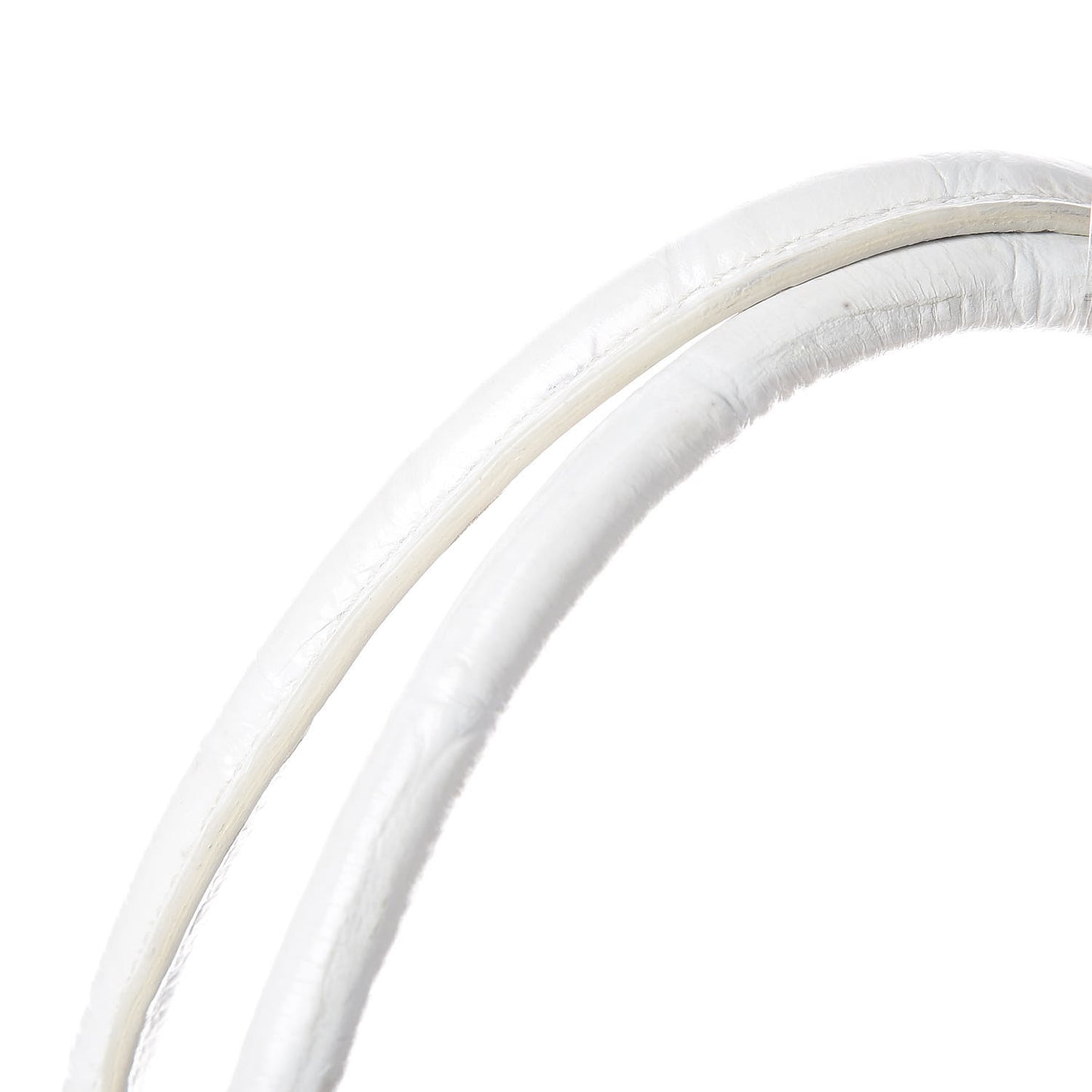Calfskin Crocodile Embossed Bayswater White