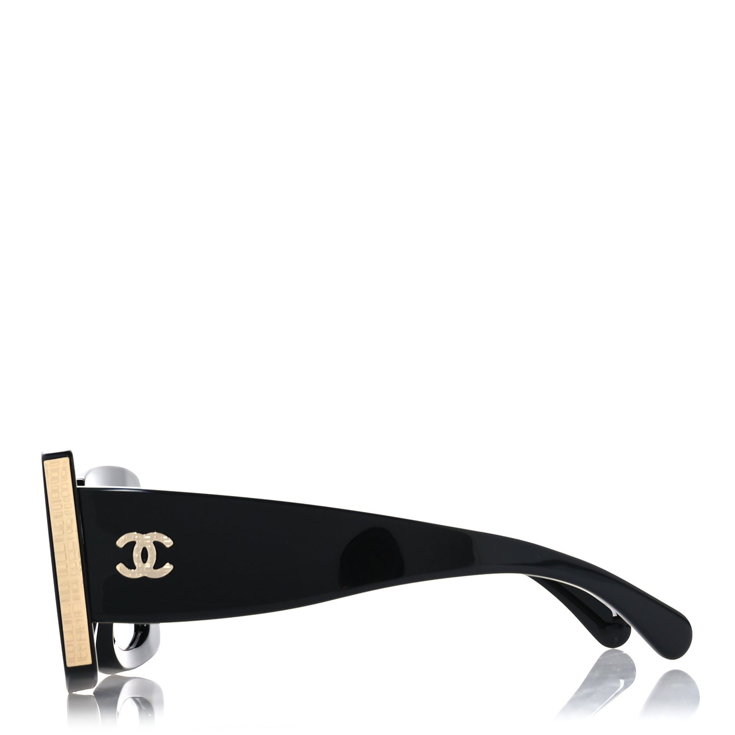 Acetate Rectangle Sunglasses 5435 Black