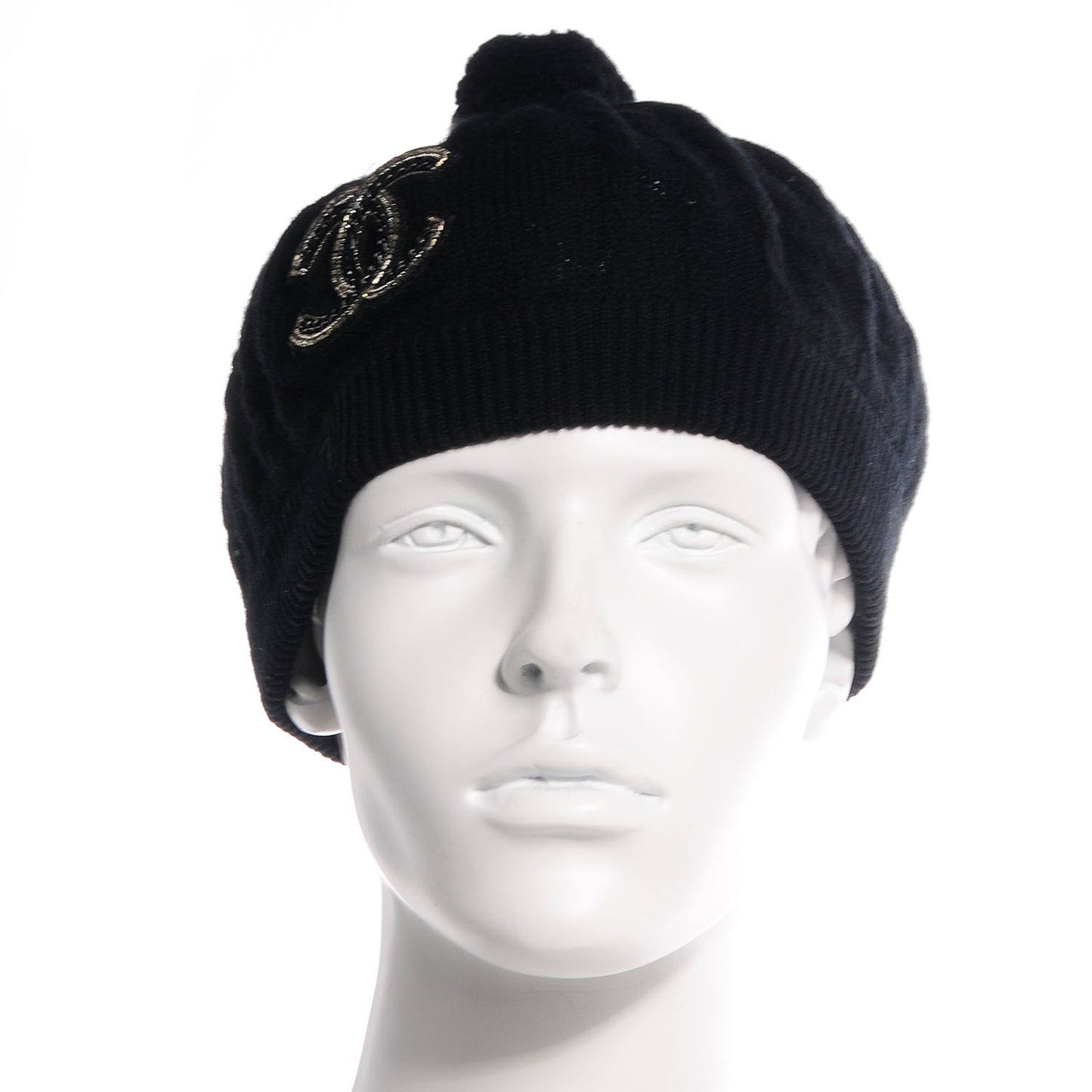 Cashmere Chain CC Beanie Black