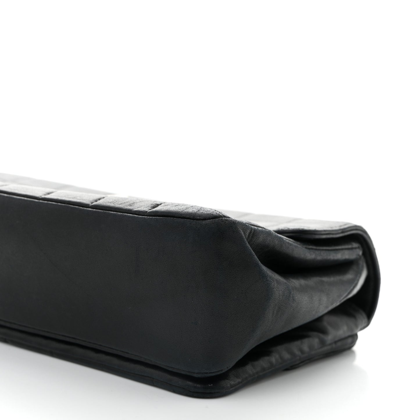 Lambskin Square Stitched Reissue Multi Pocket Flap Black