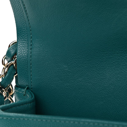 Chanel Caviar Quilted Small Double Flap Green 11 of 12