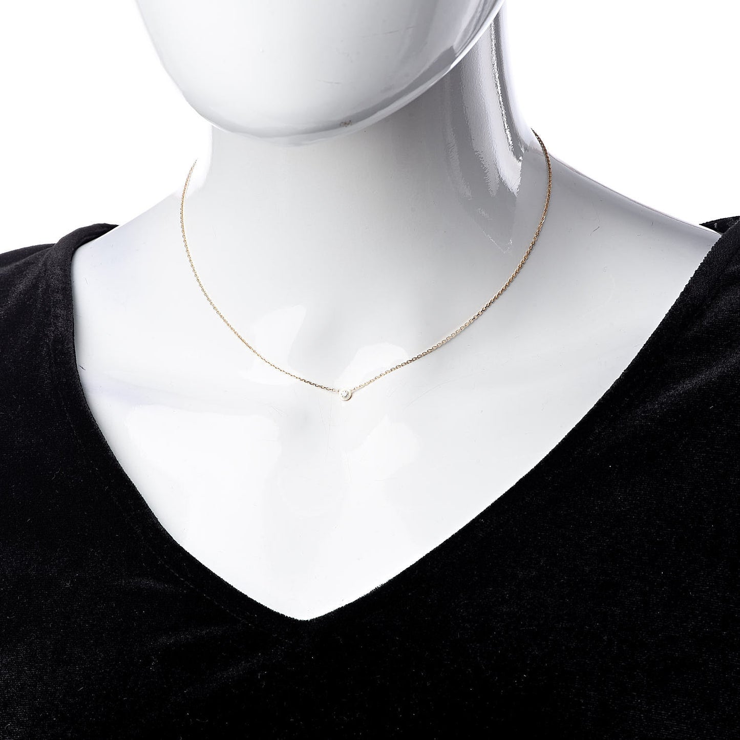 18K Pink Gold Diamond XS D'Amour Pendant Necklace