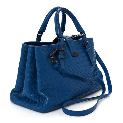 Bottega Veneta Light Calf Intrecciato Small Roma Signal Blue 3 of 22