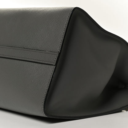 Prada Saffiano Cuir Calfskin Medium Monochrome Top Handle Tote Talco 10 of 12