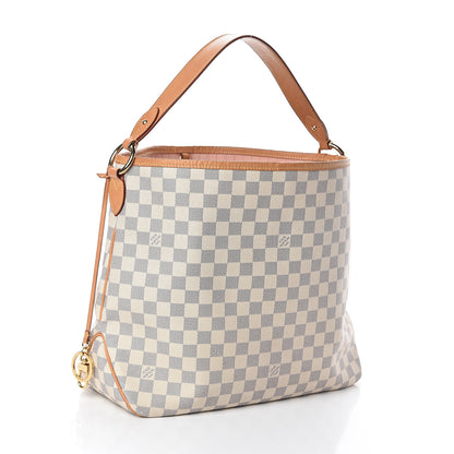 Louis Vuitton Damier Azur Delightful MM Rose Ballerine 2 of 8