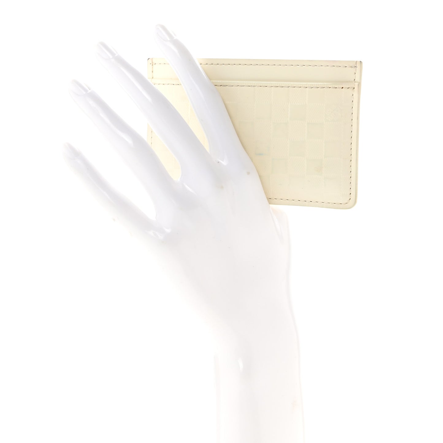 Damier Facette Card Holder Creme
