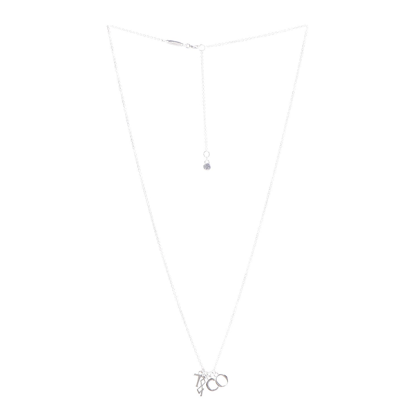 Sterling Silver Charms Pendant Necklace
