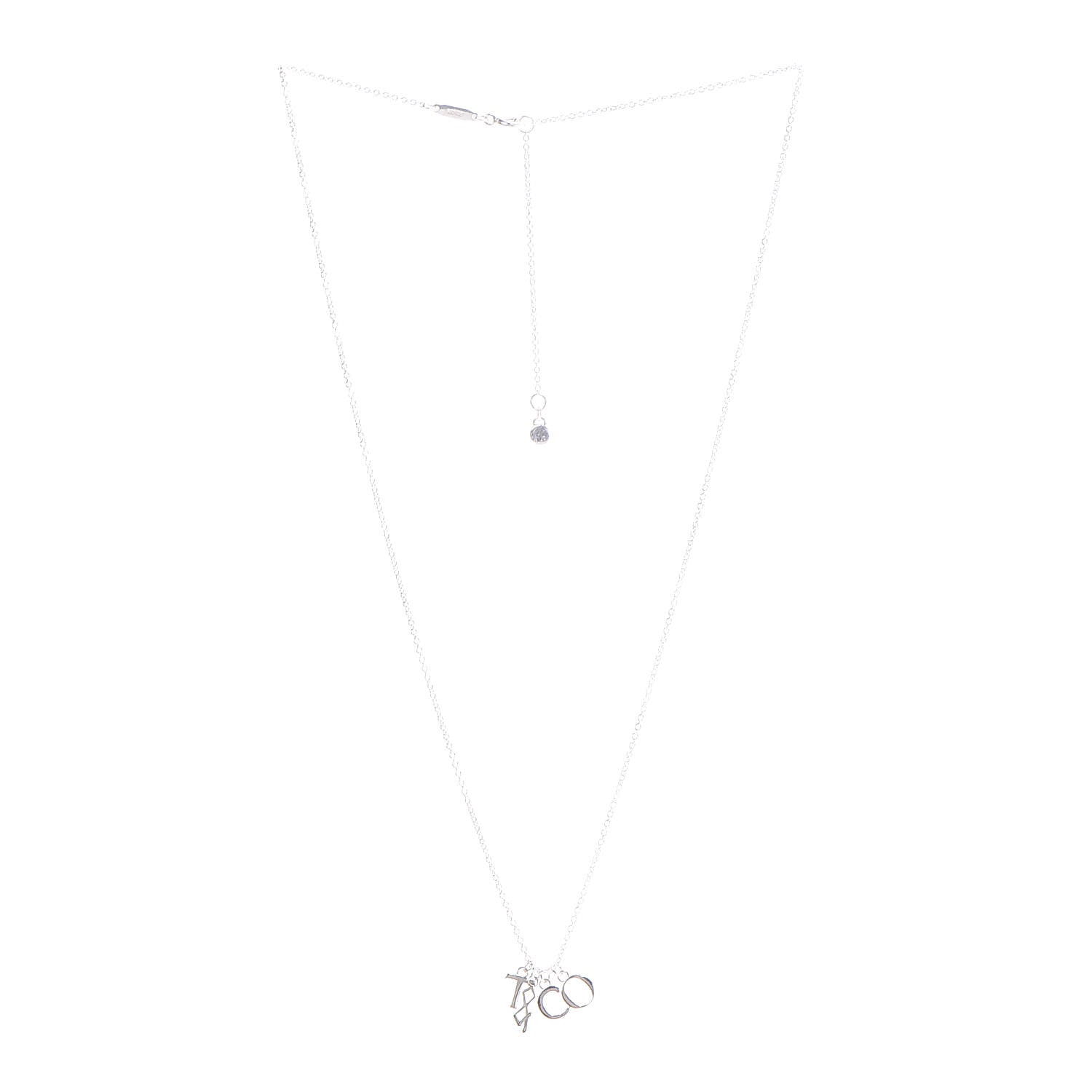 Tiffany Sterling Silver Charms Pendant Necklace 3 of 6