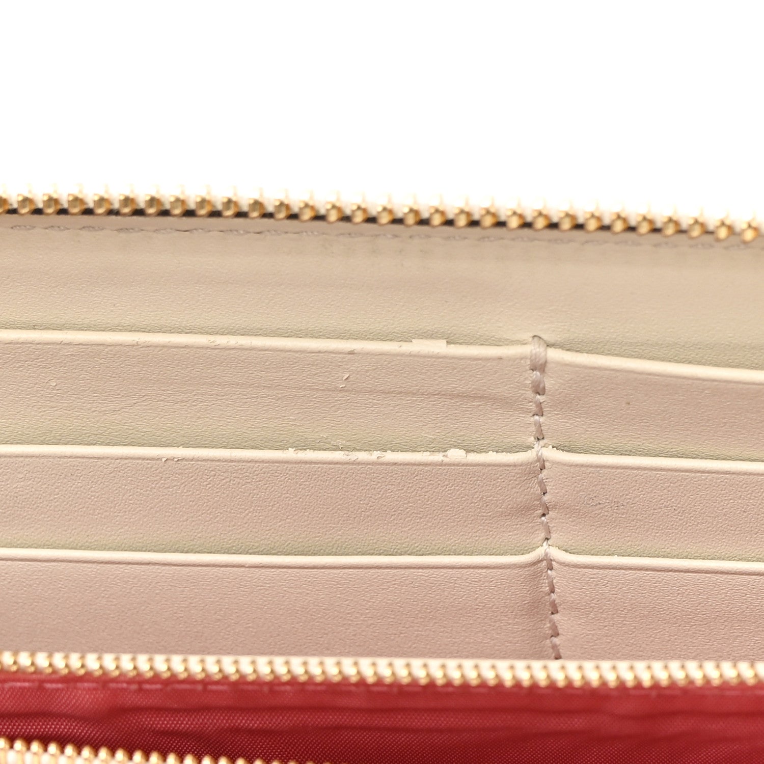 Gucci GG Supreme Monogram Les Pommes Zip Around Wallet Beige Multicolor Mystic White 8 of 13