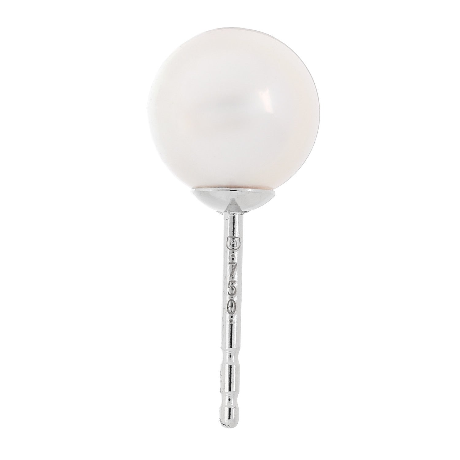 Mikimoto 18K White Gold Akoya Cultured Pearl 7-7.5mm Earrings 4 of 5