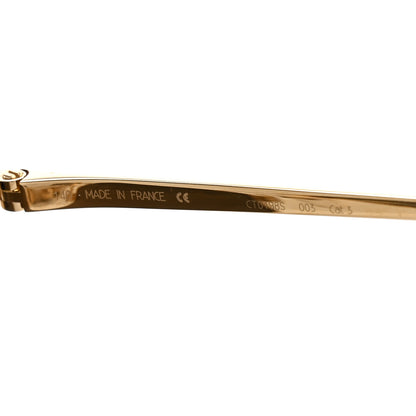 Cartier Panthere De Cartier Cat Eye Sunglasses CT0198S Gold 6 of 8