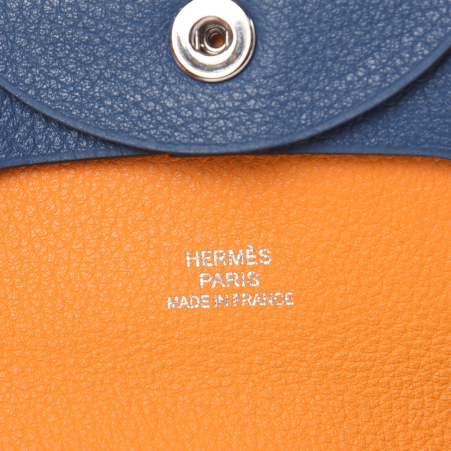 Hermes Chevre Mysore Bastia Coin Purse Bleu Agate 6 of 8