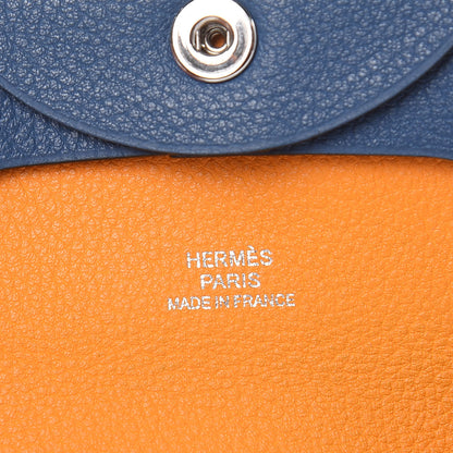 Hermes Chevre Mysore Bastia Coin Purse Bleu Agate 6 of 8