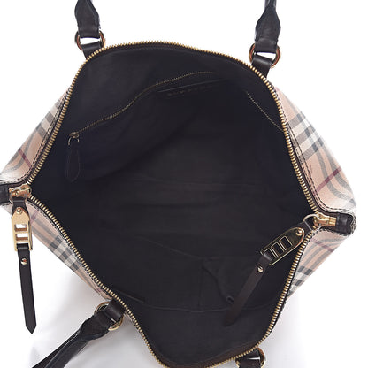 Burberry Haymarket Check Small Salisbury Tote Chocolate 7 of 10