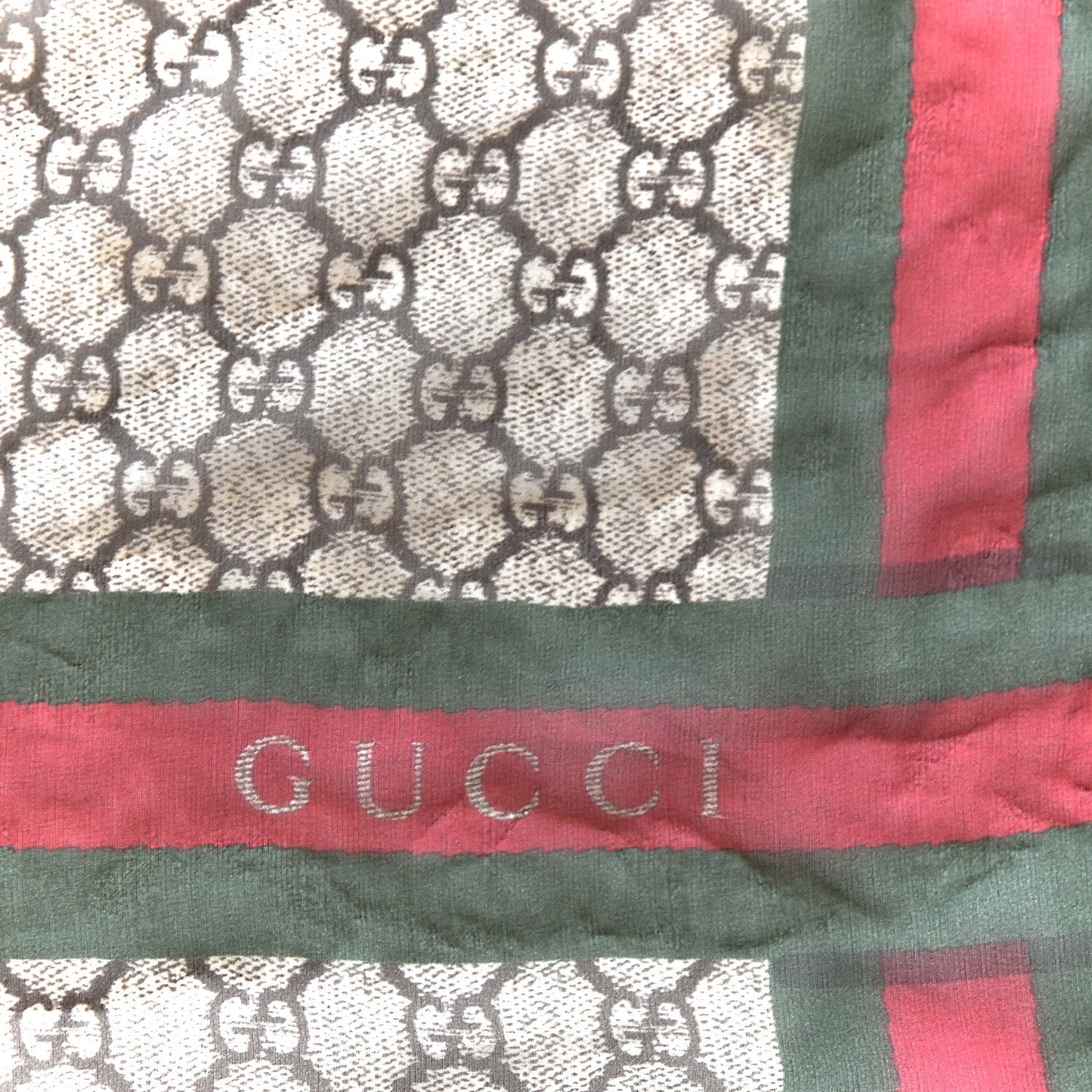 Monogram Web Scarf Brown