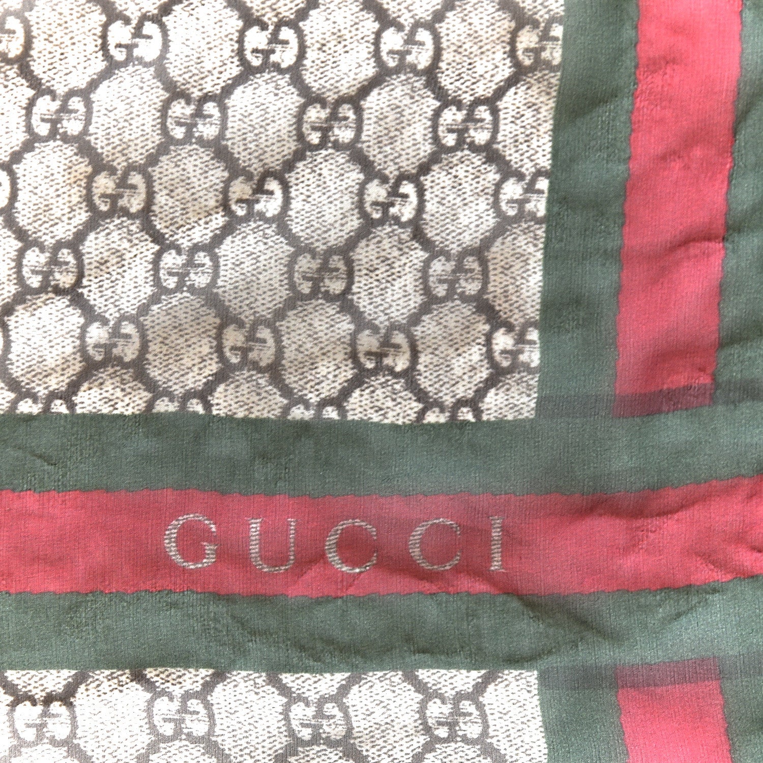 Gucci Monogram Web Scarf Brown 4 of 4