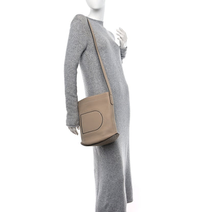 Delvaux Taurillon Pin Daily Surpique Bucket Sand 2 of 9