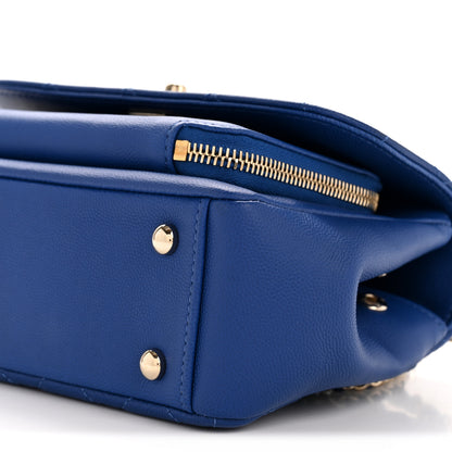 Chanel Caviar Quilted Small Business Affinity Flap Dark Blue 10 of 13