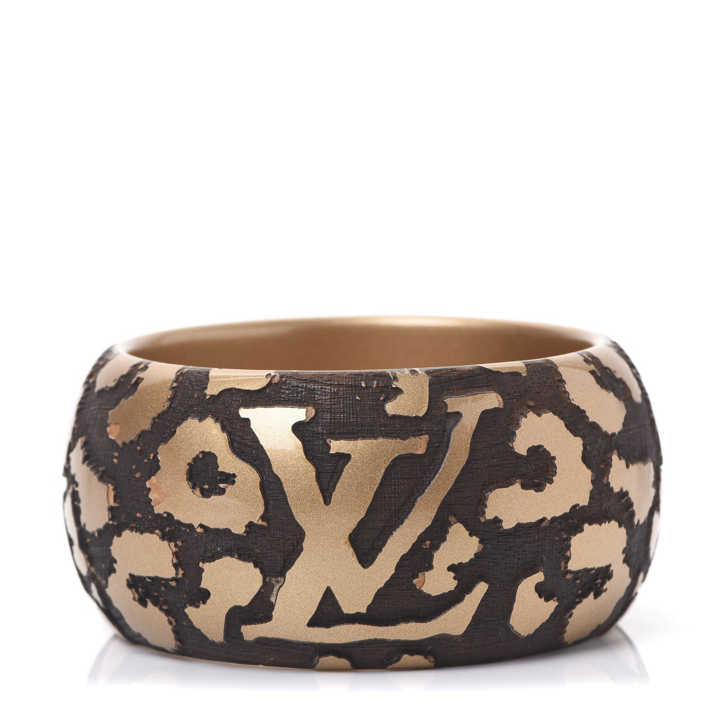 Leomonogram Wide Bracelet Gold