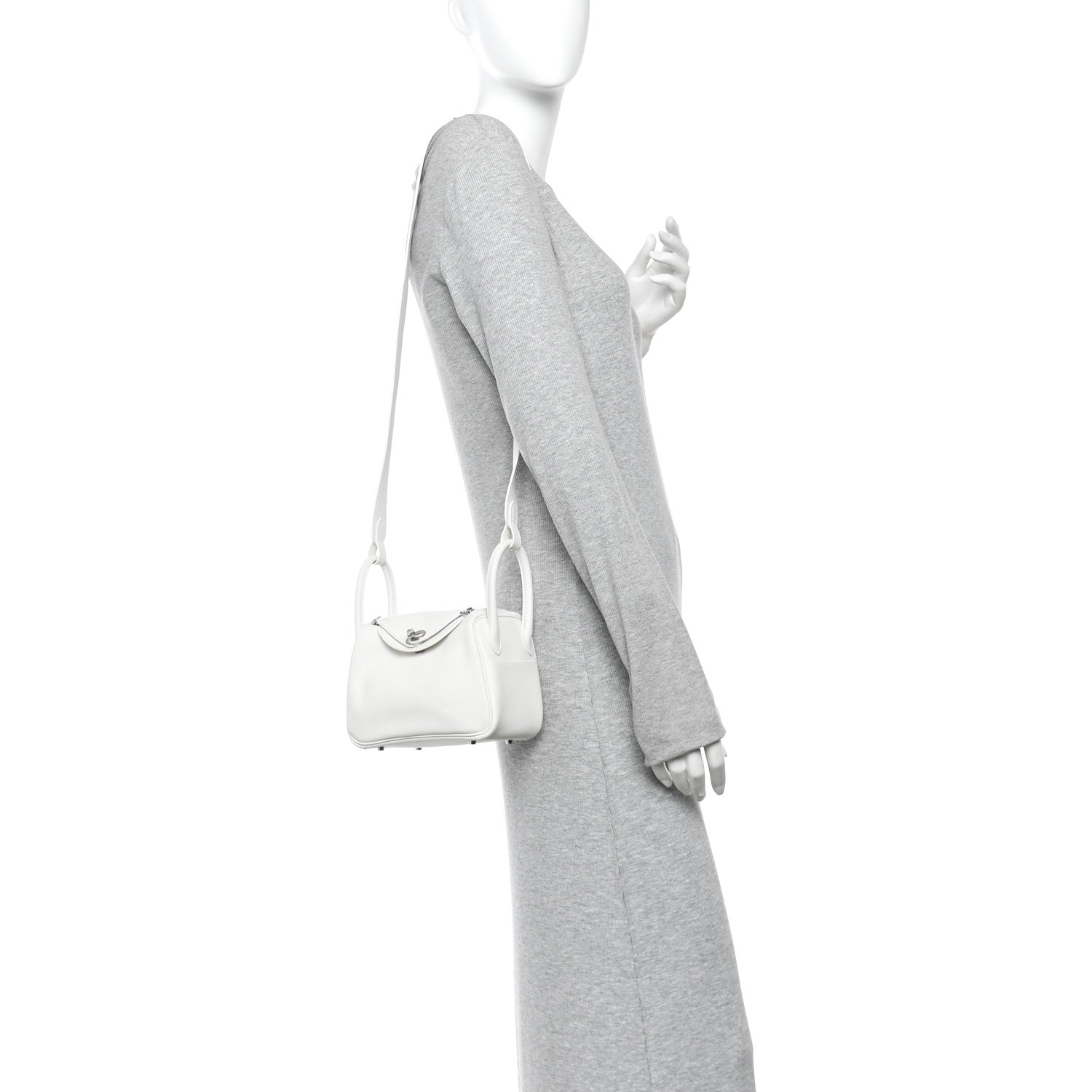 Hermes Swift Mini Lindy 20 White 2 of 10