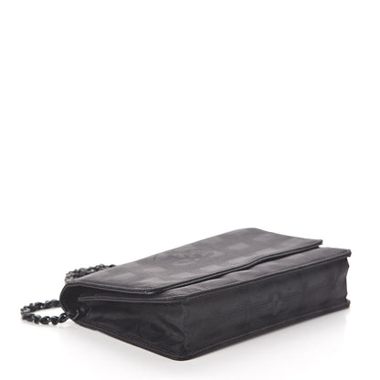 Chanel Nylon Travel Wallet On Chain WOC Black 4 of 11