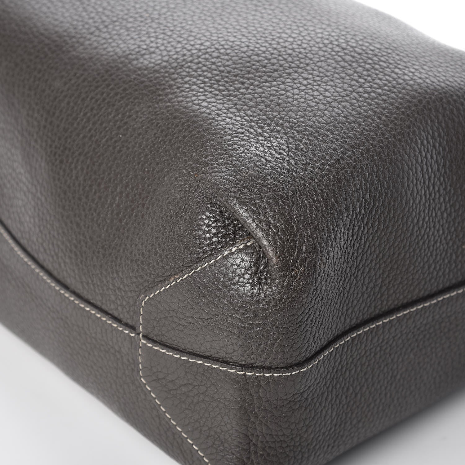 Hermes Taurillon Clemence Double Sens 36 Reversible Tote Graphite Bleu Electrique 13 of 23