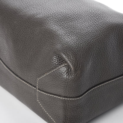 Hermes Taurillon Clemence Double Sens 36 Reversible Tote Graphite Bleu Electrique 13 of 23