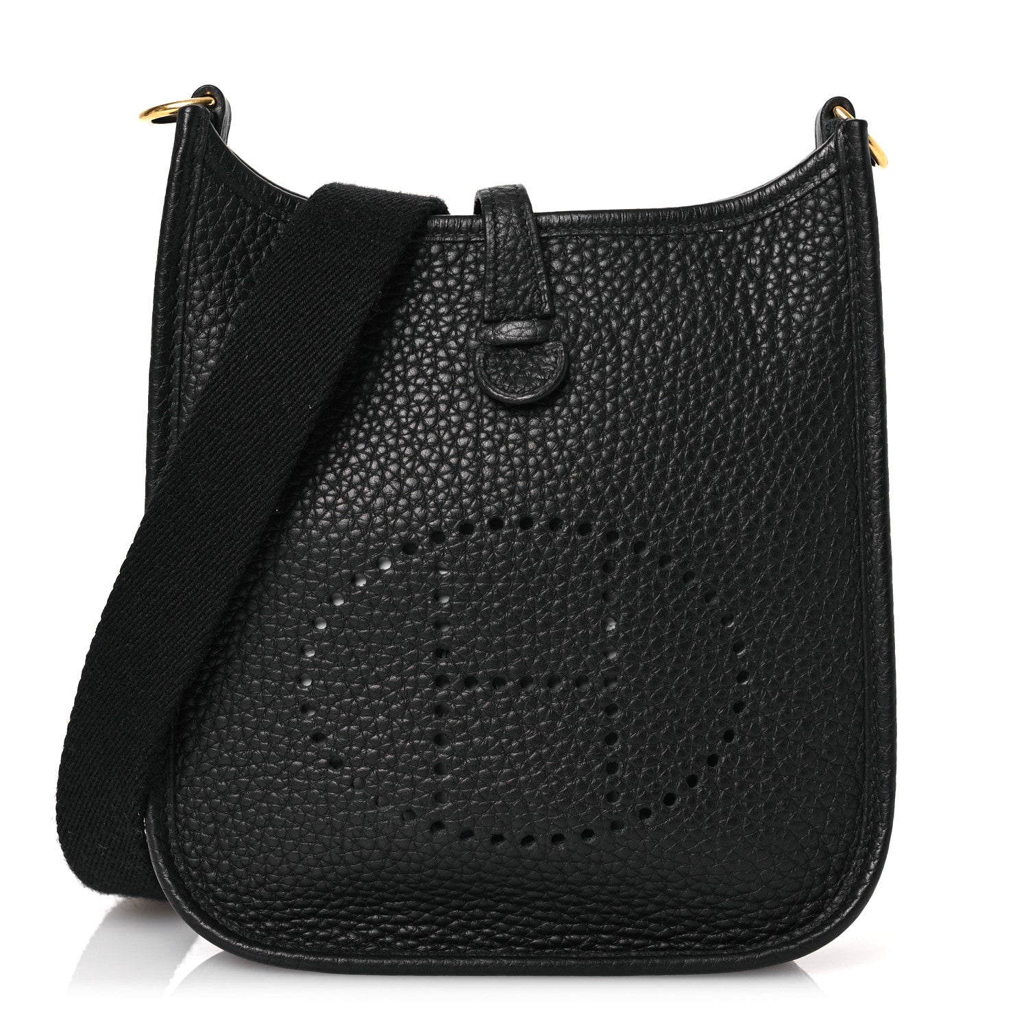 Hermes Taurillon Clemence Evelyne TPM Black 1 of 12