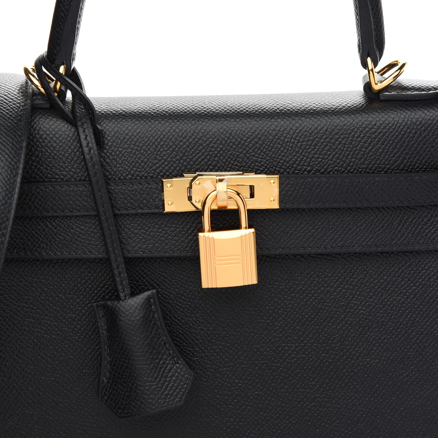 Hermes Epsom Kelly Sellier 25 Black 7 of 10