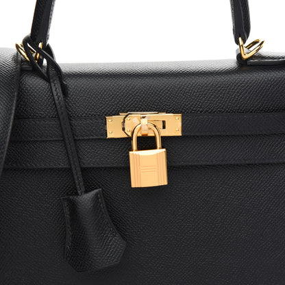 Hermes Epsom Kelly Sellier 25 Black 7 of 10
