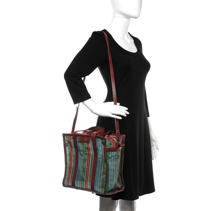 Balenciaga Mesh Agneau Arena S Bazar Shopper Tote Green Multicolor 3 of 10