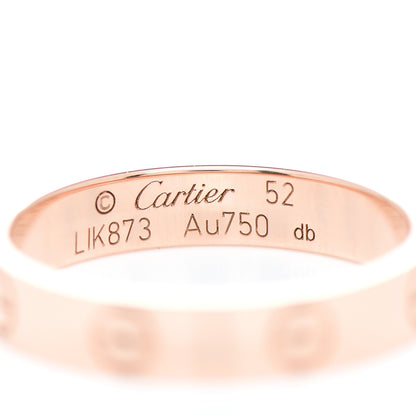 Cartier 18K Pink Gold 3.5mm LOVE Wedding Band Ring 52 6 4 of 5