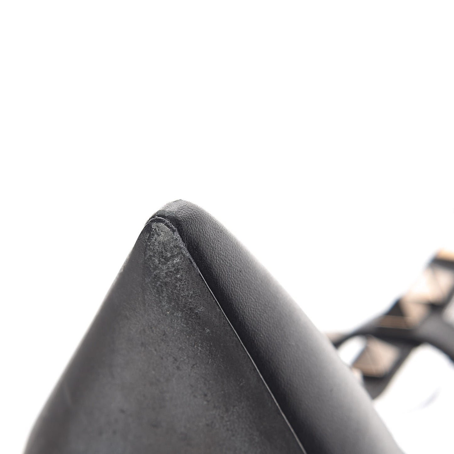 Nappa Rockstud Ankle Strap Pumps 38.5 Black