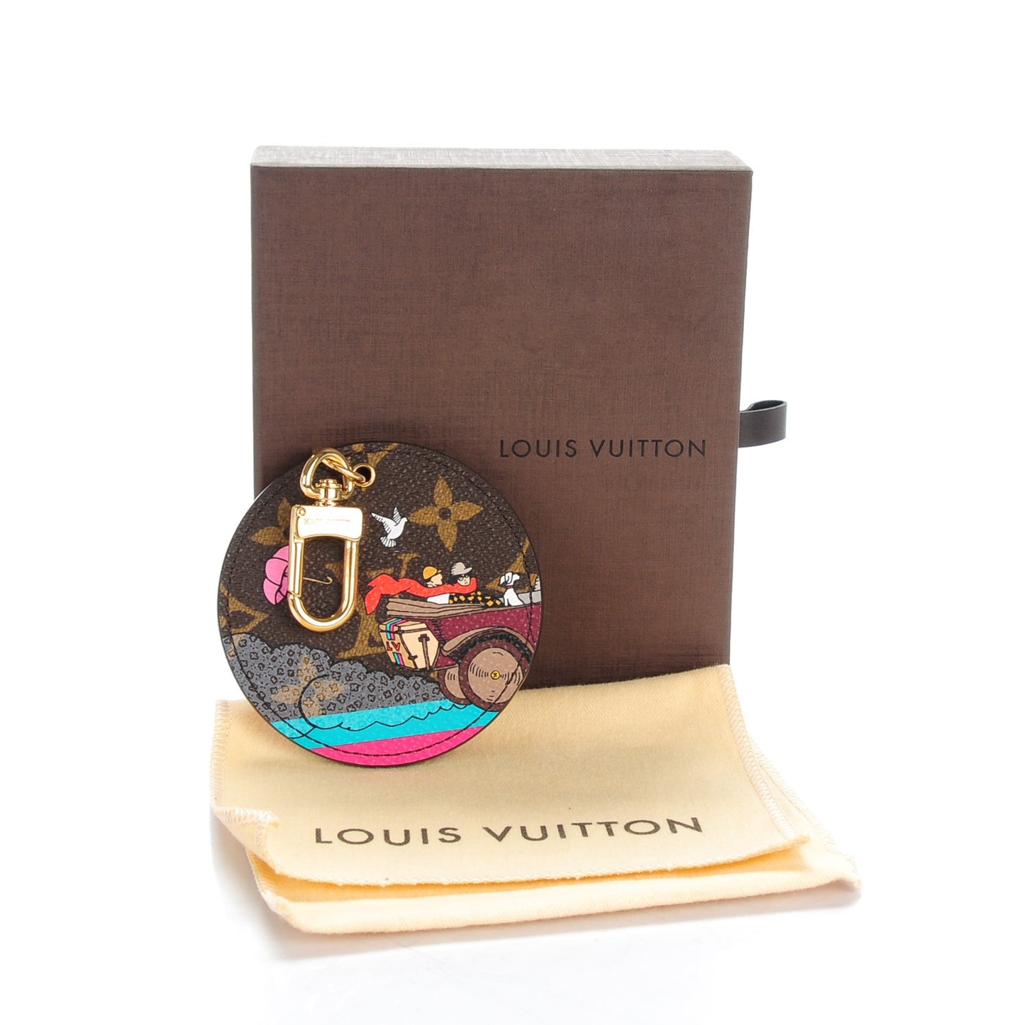 Monogram 2015 Christmas Animation Bag Charm Key Ring