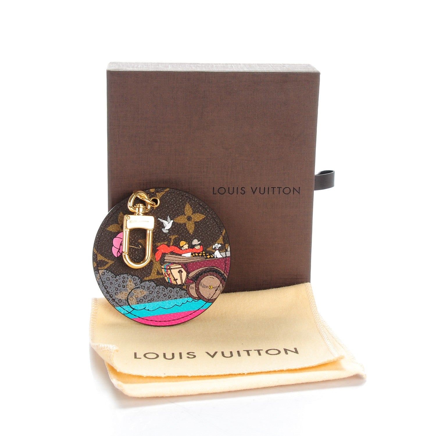 Louis Vuitton Monogram 2015 Christmas Animation Bag Charm Key Ring 6 of 6