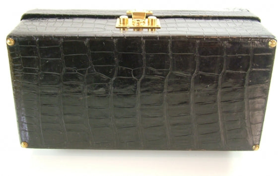 Crocodile Sac Mallette 26 Black