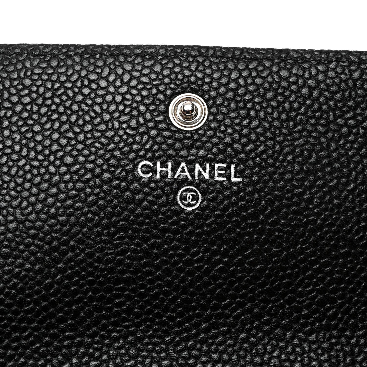 Chanel Caviar Quilted Large Gusset Flap Wallet Black 6 of 8
