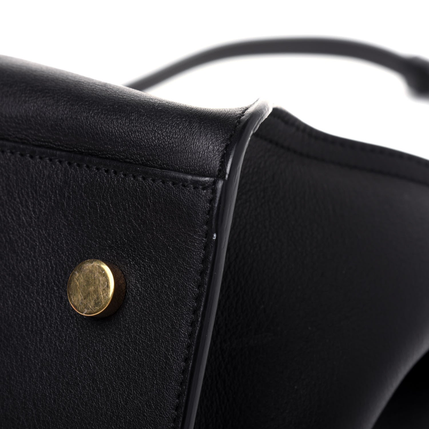 Saint Laurent Smooth Calfskin Small Monogram Cabas Black 15 of 17