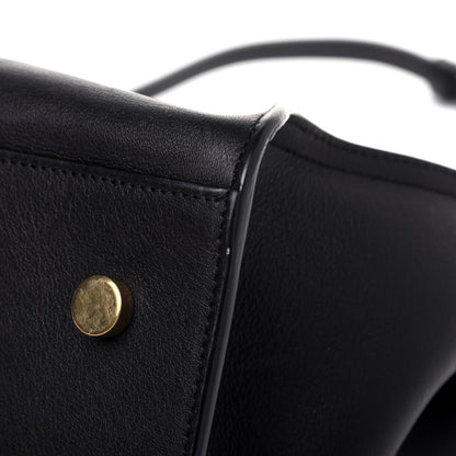 Saint Laurent Smooth Calfskin Small Monogram Cabas Black 15 of 17