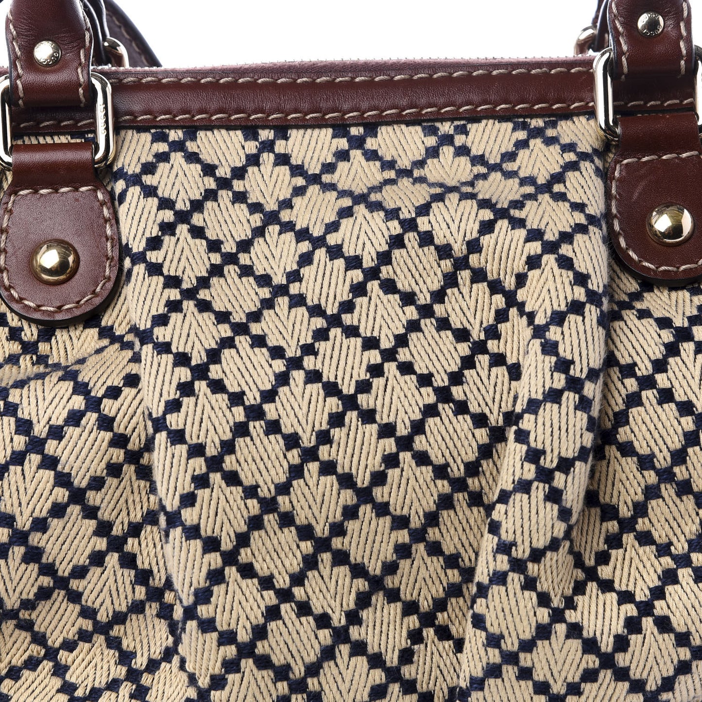 Diamante Medium Top Handle Brown