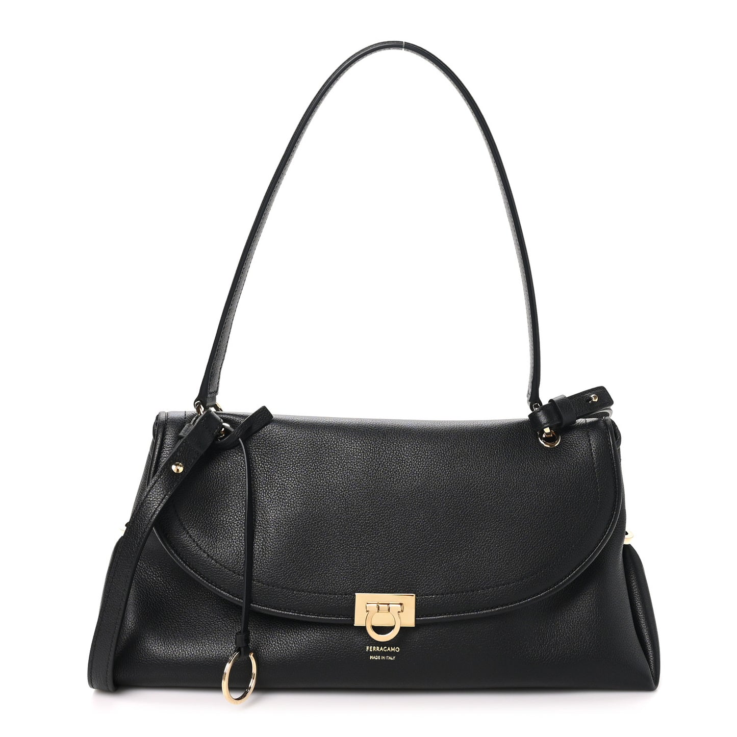 Calfskin Medium Sofia 2026 Shoulder Bag Black