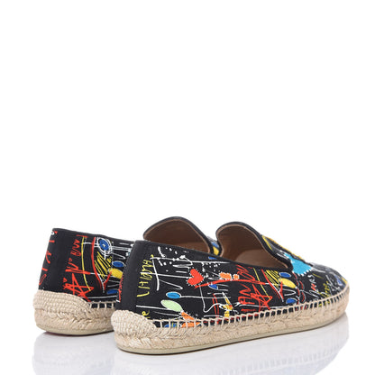 Christian Louboutin Canvas Nanou Orlato Espadrilles 40 Black Gold 4 of 8