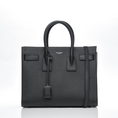 Saint Laurent Grained Calfskin Small Sac De Jour Black 1 of 7