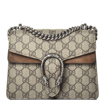 Gucci GG Supreme Monogram Mini Dionysus Shoulder Bag Taupe 1 of 9