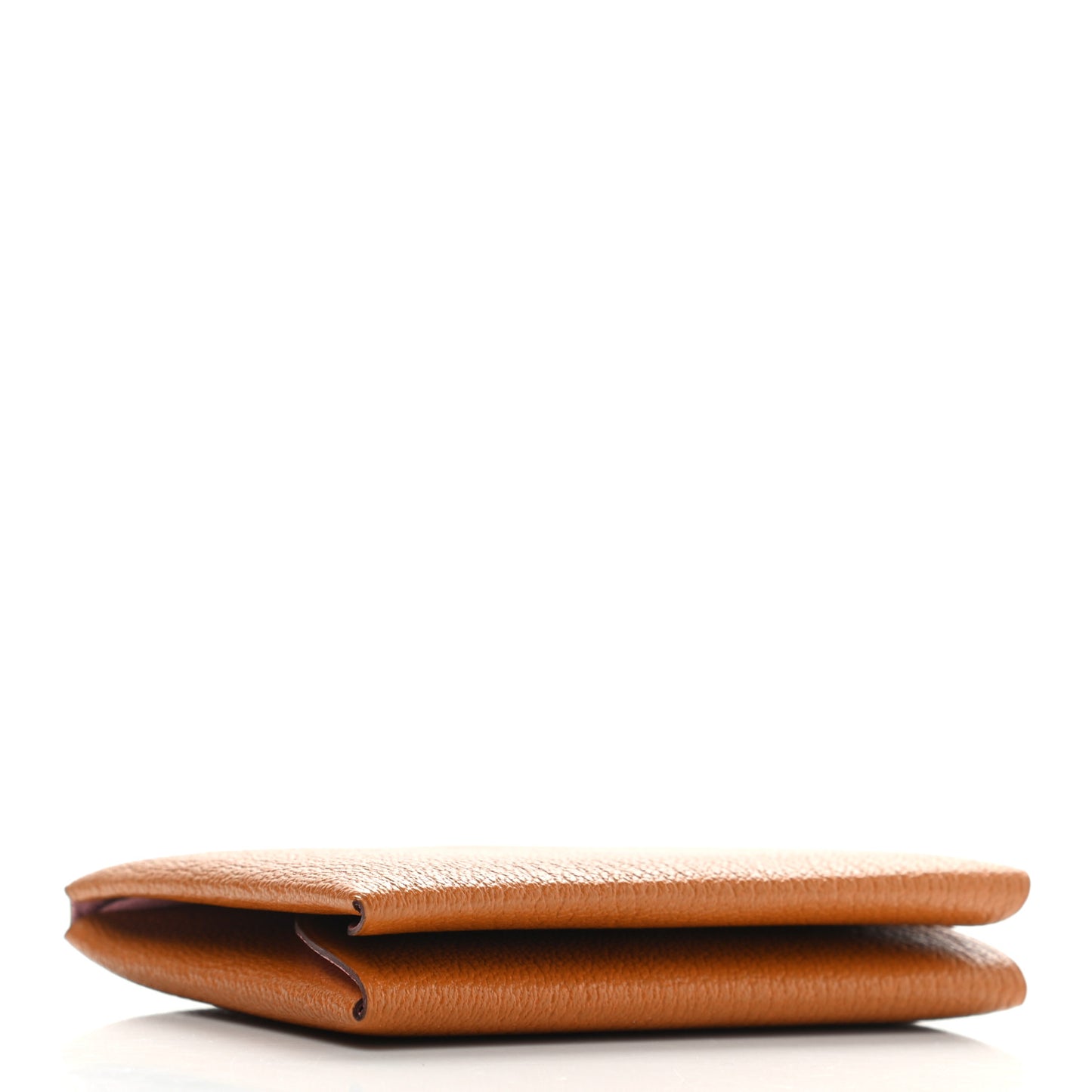 Chevre Mysore Verso Calvi Duo Card Case Caramel Rose Sakura